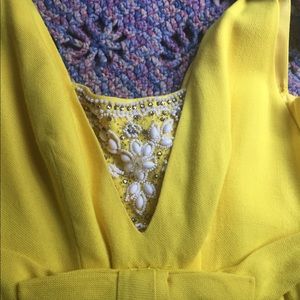 Yellow Bow Vintage dress